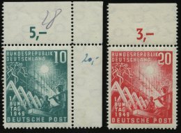 BUNDESREPUBLIK 111/2 **, 1949, Bundestag Vom Oberrand, Pracht - Sonstige & Ohne Zuordnung