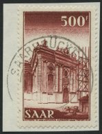 SAARLAND 337 BrfStk, 1953, 500 Fr. Ludwigskirche, Prachtbriefstück, Gepr. Ney, Mi. 80.- - Sonstige & Ohne Zuordnung