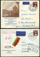 GANZSACHEN PU 19/10, 22 BRIEF, Privatpost: 1957, 25 Pf. Luftbrückendenkmal Auf 2 Privaten Ganzsachen, Pracht - Sammlungen