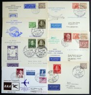 GANZSACHEN APP9/3-19/21 BRIEF, Privatpost: 1952-60, 7 Verschiedene Privatpost-Ganzsachenkarten, Gebraucht, Fast Nur Prac - Sammlungen