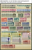 LOTS **, 1969-80, Saubere Dublettenpartie Kompletter Ausgaben, Meist 5-10x, Pracht, Mi. Ca. 3000.- - Used Stamps