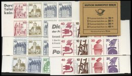 ZUSAMMENDRUCKE MH **, 1974-80, 5 Verschiedene Markenheftchen: 8a, 9b, 9IId, 10Ia, 11a Und 12ca, Pracht, Mi. 124.- - Se-Tenant