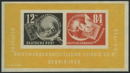 DDR Bl. 7 **, 1950, Block Debria, Pracht, Mi. 150.- - Used Stamps