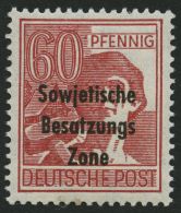 ALLGEMEINE-AUSGABEN 195a **, 1948, 60 Pf. Karmin, Pracht, Gepr. Paul, Mi. 70.- - Sonstige & Ohne Zuordnung