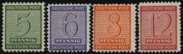 WEST-SACHSEN 120-23X **, 1945, Versuchszähnung, Prachtsatz, Mi. 80.- - Other & Unclassified