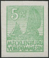 MECKLENBURG-VORPOMMERN 32xb **, 1946, 5 Pf. Mittelgrün, Kreidepapier, Pracht, Gepr. Kramp, Mi. 240.- - Sonstige & Ohne Zuordnung