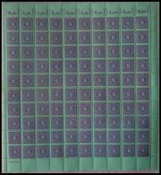MECKLENBURG-VORPOMMERN 10x **, 1946, 6 Pf. Grauviolett Auf Hellbläulichgrün Im Bogen (100), Dabei U.a. Platten - Other & Unclassified