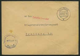 ALL. BES. GEBÜHR BEZAHLT WOLFACH, 10.12.46, Roter R1 Gebühr Bezahlt, Brief Feinst - Other & Unclassified