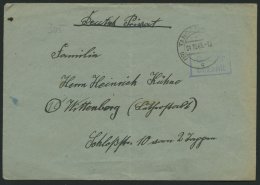 ALL. BES. GEBÜHR BEZAHLT TANGERHÜTTE, 04.10.45, Violetter R2 Gebühr Bezahlt, Brief Feinst - Other & Unclassified