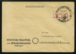 ALL. BES. GEBÜHR BEZAHLT MÜNCHEN BERNSDORF (THÜR), 3.7.48, Roter R1 Gebühr Bezahlt, Handschriflitch - Other & Unclassified