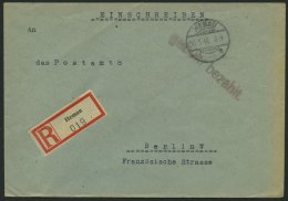 ALL. BES. GEBÜHR BEZAHLT HEMAU, 30.5.46, L1 Gebühr Bezahlt Einschreibbrief, Feinst - Sonstige & Ohne Zuordnung