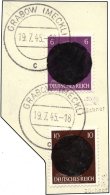 GRABOW 4b,6 BrfStk, 1945, 6 Pf. Lebhaftviolett Und 10 Pf. Dunkelrotbraun, Prachtbriefstück, Mehrfach Signiert, Mi. - Privatpost