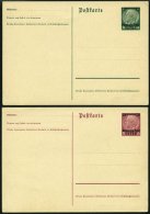 GENERALGOUVERNEMENT P 1/2II BRIEF, 1940, 12 Und 30 Gr. Ganzsachenkarten, E In Postkarte Endet Eng, Ungebraucht, Feinst, - Besetzungen 1938-45