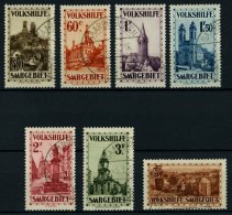 SAARGEBIET 161-67 O, 1932, Volkshilfe, Prachtsatz, Gepr. Hoffmann BPP, Mi. 800.- - Autres & Non Classés