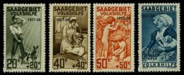 SAARGEBIET 122-25 **, 1927, Volkshilfe, Normale Zähnung, Prachtsatz, Mi. 160.- - Sonstige & Ohne Zuordnung