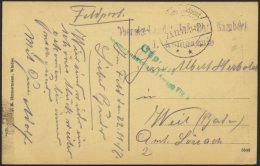 DT. FP IM BALTIKUM 1914/18 Feldpoststation Nr. 167, 23.11.17, Mit Tarnstempel DEUTSCHE FELDPOST *** Auf Ansichtskarte (W - Lettland