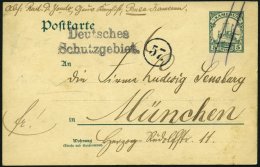 KAMERUN P 14 BRIEF, 1905, 5 Pf. Grün, Mit Kopierstift Entwertet Aus BUEA, Nebenstempel L2 Deutsches Schutzgebiet, P - Kamerun