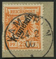 KAMERUN 5b BrfStk, 1899, 25 Pf. Dunkelorange, Prachtbriefstück, Mi. (120.-) - Cameroun