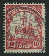 DSWA 26 O, OKASISE Auf 10 Pf. Karminrot, Pracht - German South West Africa