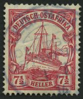 DEUTSCH-OSTAFRIKA 32 O, LEGANGA, 1.7.14, Auf 71/2 H. Lebhaftkarminrot, üblich Gezähnt Pracht - German East Africa