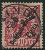 DEUTSCH-OSTAFRIKA 8b O, 1896, 5 Pf. Auf 10 Pf. Rotkarmin, Pracht, Gepr. Jäschke-L., Mi. 120.- - Afrique Orientale