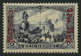 DP IN MAROKKO 18I/I *, 1900, 3 P. 75 C. Auf 3 M., Type I, Falzrest, Pracht, Mi. 60.- - Deutsche Post In Marokko