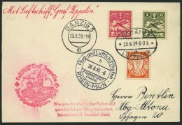 ZULEITUNGSPOST 464 BRIEF, Danzig: 1939, Fahrt Nach Ostpreußen Mit Ausfallstempel, Karte Feinst - Airmail & Zeppelin