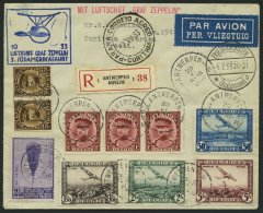 ZULEITUNGSPOST 219 BRIEF, Belgien: 1933, 3. Südamerikafahrt, Einschreibbrief, Pracht - Zeppelins