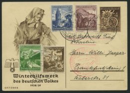 ZEPPELINPOST 456 BRIEF, 1938, Fahrt In Das Sudetenland, Prachtkarte - Airmail & Zeppelin