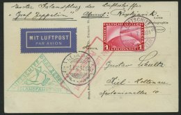 ZEPPELINPOST 113B BRIEF, 1931, Islandfahrt, Bordpost Der Hinfahrt, Prachtkarte - Luft- Und Zeppelinpost