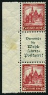 ZUSAMMENDRUCKE S 99 **, 1931, Nothilfe 15 + A1.2 + 15, Pracht Mi. 400.- - Zusammendrucke