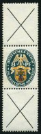 ZUSAMMENDRUCKE S 57 *, 1928, Nothilfe X + 8 + X, Falzrest, Pracht, Mi. 1300.- - Zusammendrucke