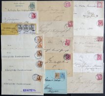 LOTS 1874-1916, 17 Frankierte Belege Mit Teils Seltenen Abstempelungen Aus Westpreußen, Kreis Konitz, Meist Pracht - Autres & Non Classés