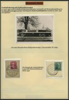 SAMMLUNGEN 1936, Spezialsammlung: Kraftkurspost Versuchsfahrten, Die Versuchsfahrten 1 - 12 Komplett Auf Belegen, Ausf&u - Usados