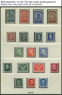SAMMLUNGEN **,* , Ungebrauchte Sammlung Dt. Reich Von 1923-32 Auf Lindner Falzlosseiten Mit Guten Postfrischen Ausgaben, - Used Stamps