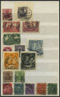 SAMMLUNGEN A.105-337 O, BrfStk, 1919-23, Gestempelte Sammlung Von 99 Verschiedenen Meist Kleineren Werten Inflation Im E - Gebraucht
