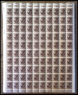 DIENSTMARKEN D 80 **, 1923, 400 M. Orangebraun, 15 Komplette Bogen, Jeder Bogen Mit 2x WOR 2`9`2, Und 8x WOR 1`11`1, Pra - Service