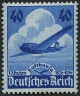 Dt. Reich 603 **, 1936, 40 Pf. Lufthansa, Pracht, Mi. 55.- - Gebraucht