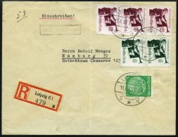 Dt. Reich 584/5 BRIEF, 1935, Welttreffen Der Hitler-Jugend Auf Einschreibbrief, Nebenstempel 20 Rpf. Einschreib-Geb&uuml - Oblitérés