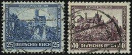 Dt. Reich 477/8 O, 1932, 25 Und 40 Pf. Nothilfe, 2 Werte üblich Gezähnt, Pracht, Mi. 109.- - Used Stamps