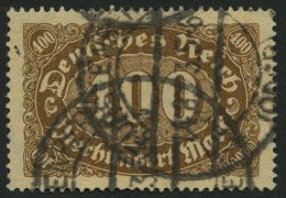 Dt. Reich 222c O, 1922, 400 M. Olivbraun, Pracht, Fotobefund Bechtold, Mi. 120.- - Sonstige & Ohne Zuordnung
