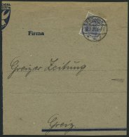 Dt. Reich 149bII BrfStk, 1921, 80 Pf. Grauultramarin, Type II, Auf Großem Briefstück, Pracht, Gepr. Weinbuch, - Sonstige & Ohne Zuordnung