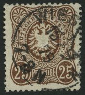 Dt. Reich 35c O, 1879, 25 Pfe. Dunkelbraun, Normale Zähnung, Pracht, Gepr. Zenker, Mi. 300.- - Other & Unclassified