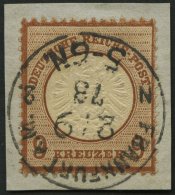 Dt. Reich 27a BrfStk, 1872, 9 Kr. Rötlichbraun, K1 FRANKFURT A.M., Kabinettbriefstück, Fotobefund Krug, Mi. (5 - Other & Unclassified