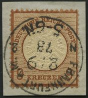 Dt. Reich 27a BrfStk, 1872, 9 Kr. Rötlichbraun, K1 FRANKFURT A.M., Kabinettbriefstück, Fotobefund Krug, Mi. (5 - Sonstige & Ohne Zuordnung