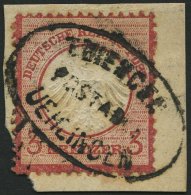 Dt. Reich 9 BrfStk, 1872, 3 Kr. Karmin, Postablagestempel THIENGEN/UEHLINGEN, Leichte Patina Sonst Prachtbriefstück - Oblitérés