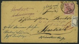 WÜRTTEMBERG 46 BRIEF, 1875, 10 Pf. Rot Auf Kleinem Brief Mit Retourverschlussmarke Amtlich Eröffent Durch Die - Sonstige & Ohne Zuordnung