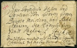 SCHLESWIG-HOLSTEIN - ALTBRIEFE 1711, Cito-Briefhülle Aus Itzehoe An Die Herren Bürgermeister Und Ratsmänn - Schleswig-Holstein
