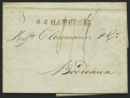 HAMBURG 1810, R.4. HAMBOURG, L1 Auf Brief Nach Bordeaux, Pracht - Autres & Non Classés