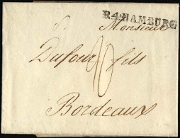HAMBURG 1805, R.4. HAMBURG, L1 Auf Brief Nach Bordeaux, Pracht - Autres & Non Classés